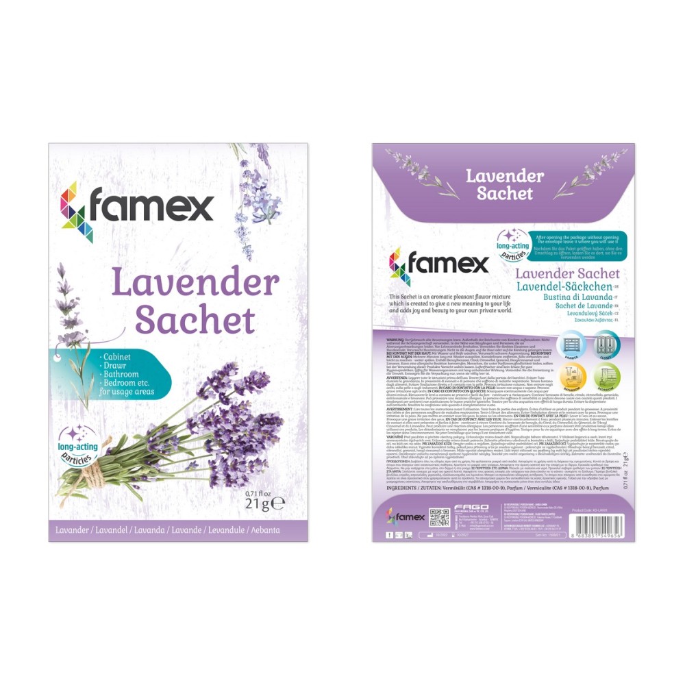 Famex αρωματικά φακελάκια ντουλάπας lavender