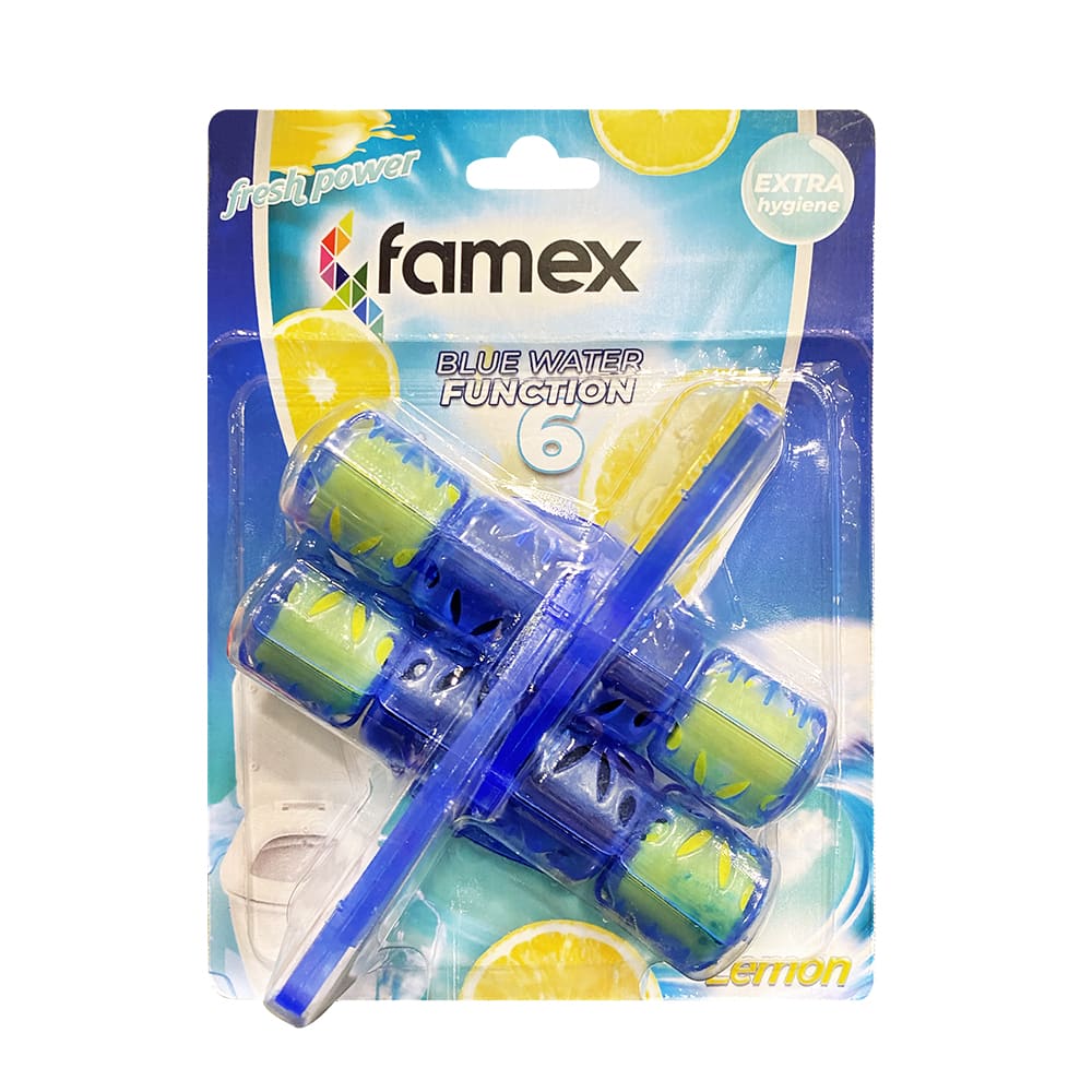 Famex wc block καθαριστικό λεκάνης 2x lemon