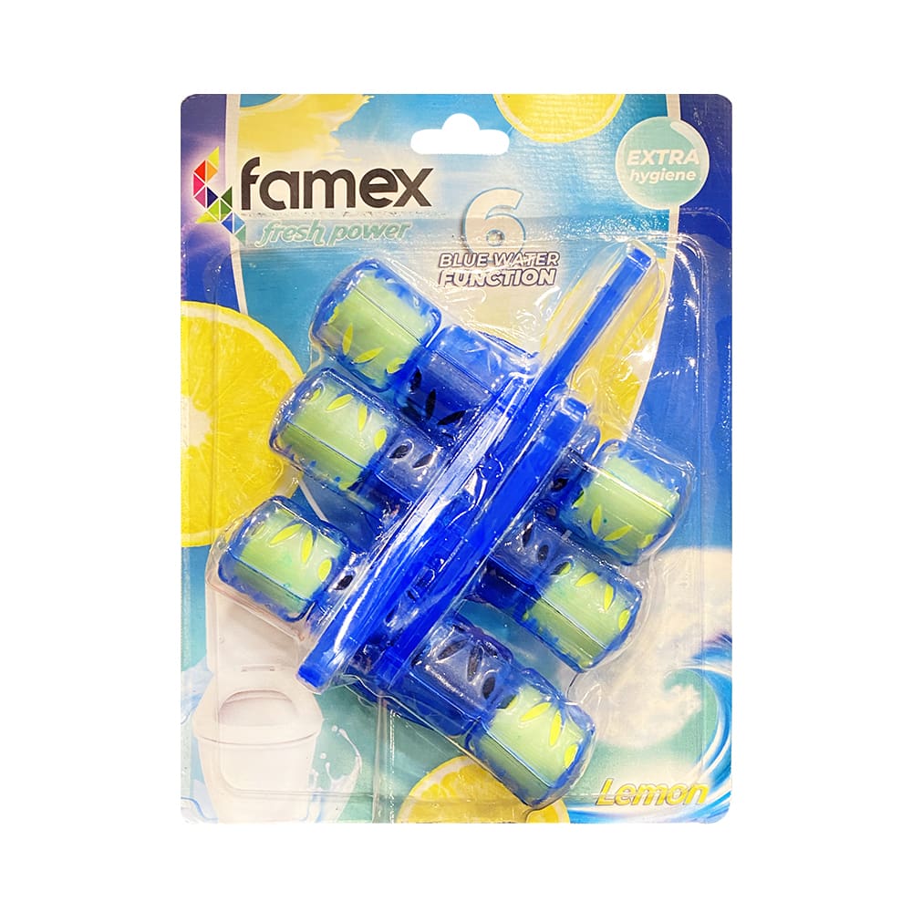 Famex wc block καθαριστικό λεκάνης 3x lemon