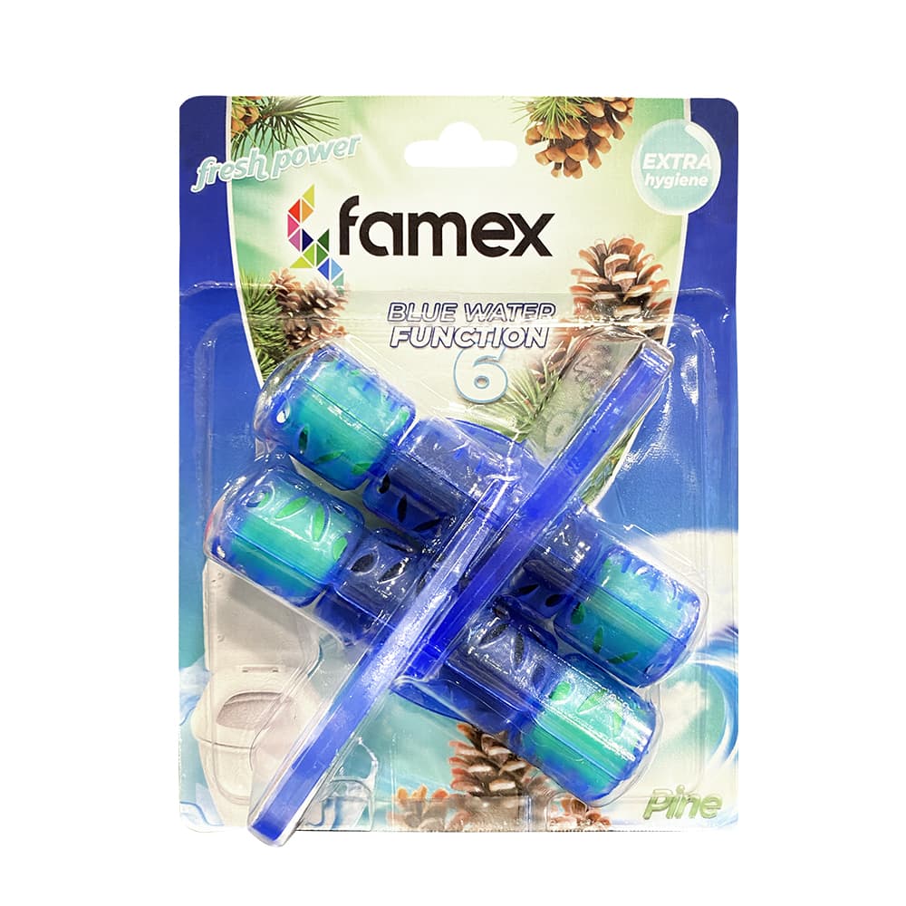 Famex wc block καθαριστικό λεκάνης 2x pine