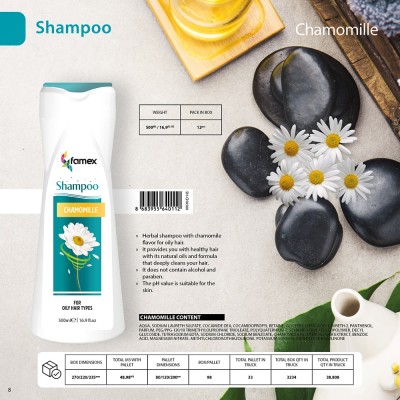 Famex Chamomille Σαμπουάν Καθημερινής Χρήσης για Λιπαρά Μαλλιά 500ml