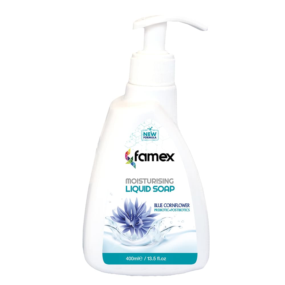 Famex ενυδατικό υγρό σαπούνι 400 ml blue cornflower