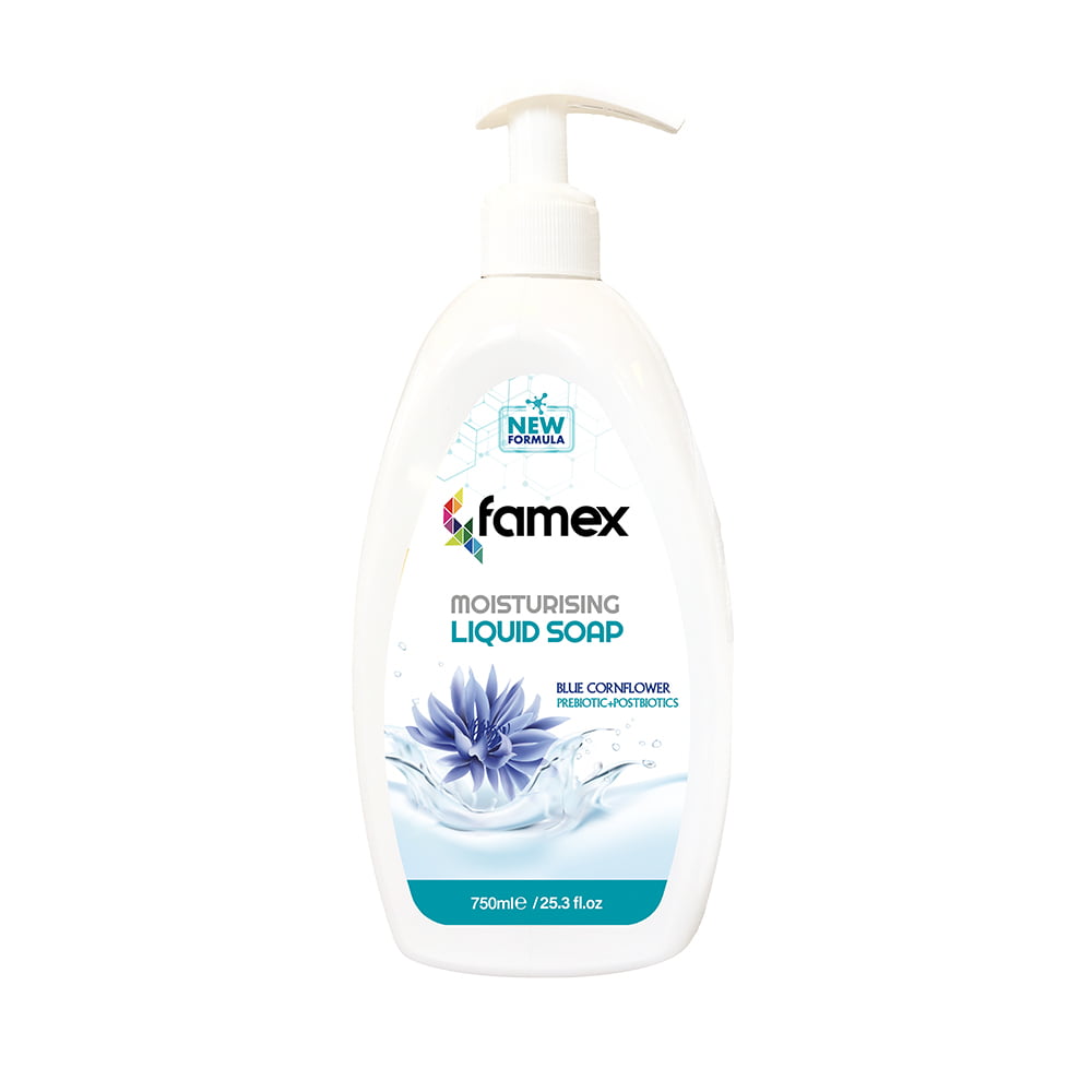 Famex ενυδατικό υγρό σαπούνι 750 ml blue cornflower