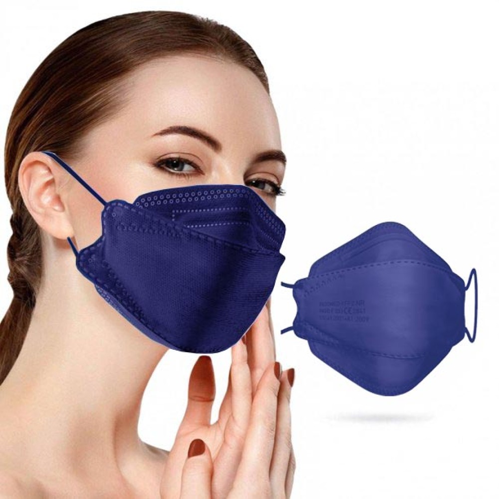 Famex FFP2 Masks 3D Extra Comfort Fish Style Μάσκα Προστασίας σε Σκούρο Μπλέ χρώμα 10τμχ