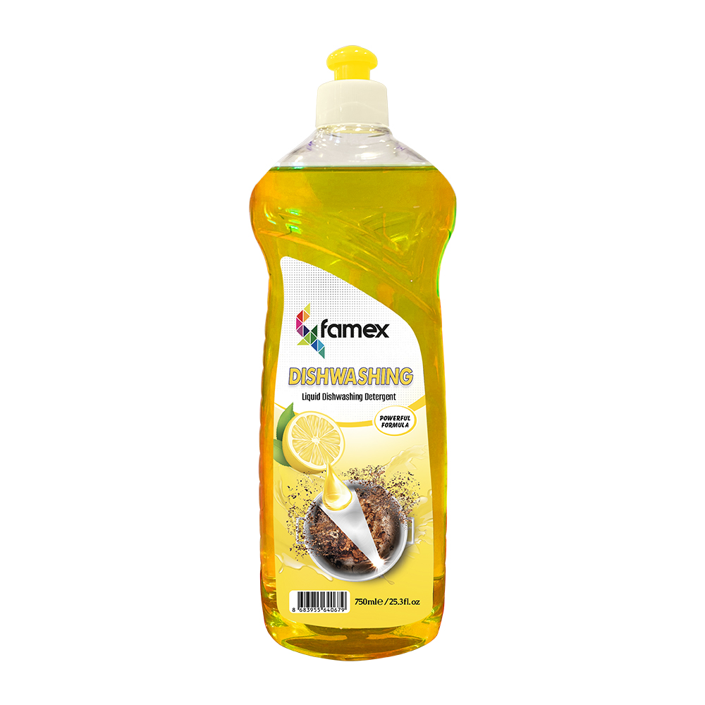 Famex υγρό απορρυπαντικό πιάτων 750 ml lemon